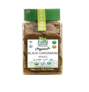 Farm Organic Gluten Free Black Cardamom, 70G